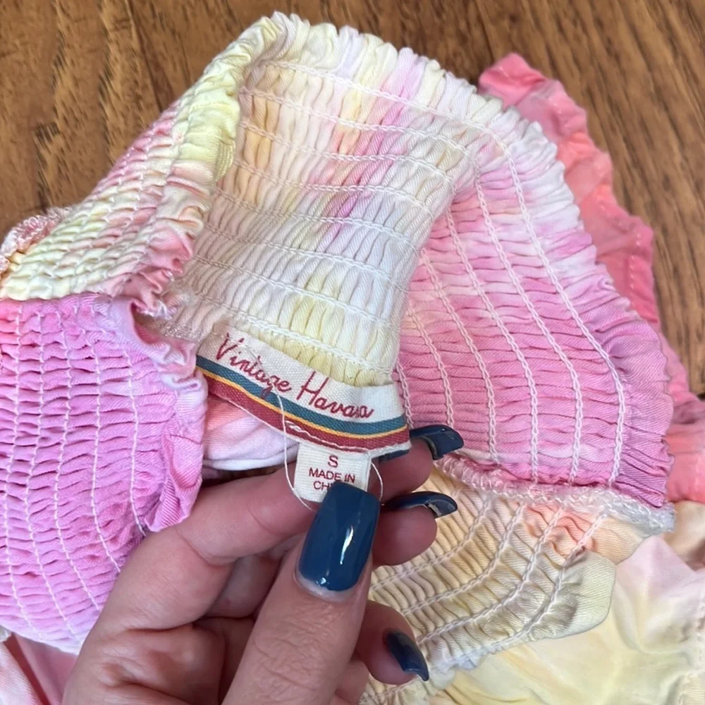 Vintage Havana Girl’s Pink and Yellow Matching Set Size S